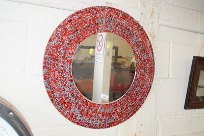 Lot 860 - Modern round mozaic mirror