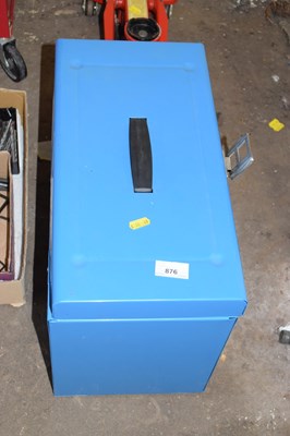 Lot 876 - A blue filing case
