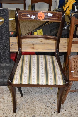 Lot 359 - Reproduction sabre leg dining chair