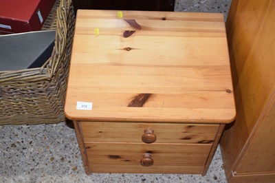 Lot 372 - Pine bedside cabinet