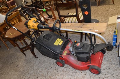 Lot 379 - A champion R484P lawnmower and a strimmer