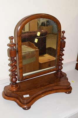 Lot 391 - Victorian mahogany dressing table mirror with...
