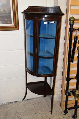 Lot 245 - An Edwardian glazed bow fronted floor standing...