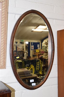 Lot 250 - Oval wall mirror