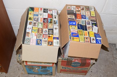 Lot 255 - Four boxes of assorted world matchboxes