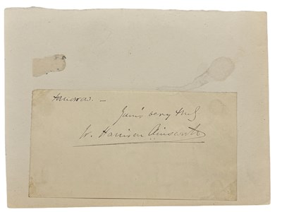 Lot 121 - A 19th Century Cut signature Of William...
