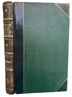 Lot 146 - EAST INDIA COMPANY. Calendar of the Madras...