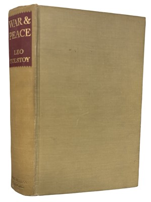 Lot 163 - WAR AND PEACE. Leo Tolstoy. London Macmillan...