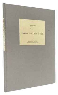 Lot 167 - INDIA - BOTANY - MALARIA. Manual of Cinchona...