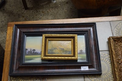 Lot 331 - FRAMED STUDY OF A BROADLAND SCENE WITH...