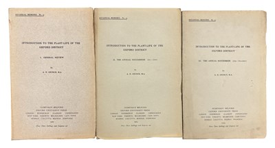 Lot 205 - BOTANY - OXFORD. Arthur Harry Church. 3 vol...