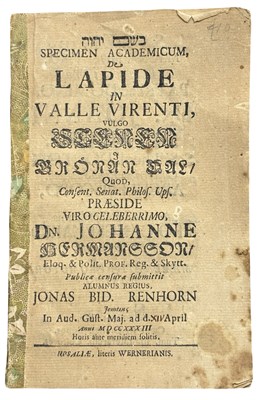 Lot 206 - MYSTERIOUS INSCRIBED STONE. Specimen...