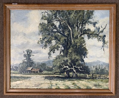 Lot 71 - Geoffrey Lefever (1932-2024), Rural landscape,...