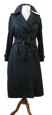 Lot 142 - Burberry's: a lady's black double breasted...