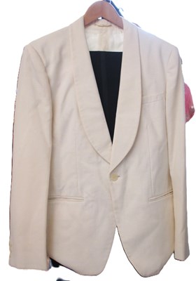 Lot 308 - A gentleman's cream dinner jacket, approx. 40",...