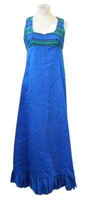 Lot 37 - A blue shift dress by Miss Nouvelle, with blue...