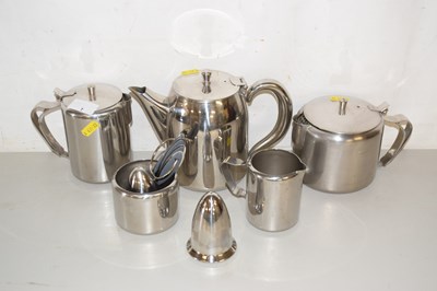 Lot 1 - A quantity of hotel steel table wares