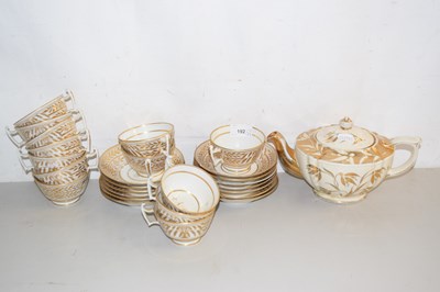 Lot 8 - A 19th Century Staffordshire gilt decorated...