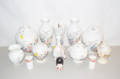 Lot 20 - Quantity of Coalport Mayfield patterned vases...