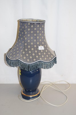 Lot 23 - A ceramic based table lamp
