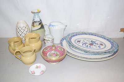Lot 120 - Mixed Lot: Decorated meat plates, various jugs...