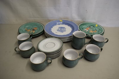 Lot 130 - Mixed Lot: Denby cups and saucers, Spode Blue...
