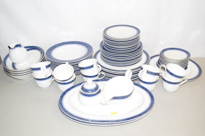 Lot 132 - Quantity of Blue Marble dinner wares