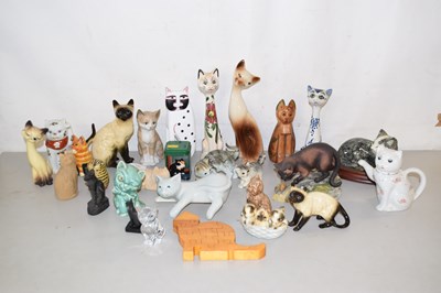 Lot 147 - Collection of various cat models