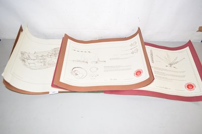 Lot 163 - The Mary Rose Trust, group of floor plans and...