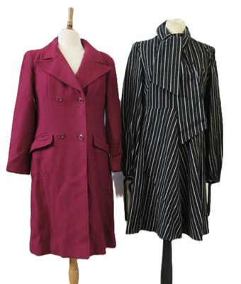 Lot 39 - A plum wool coat by Alexon Youngset by Alannah...