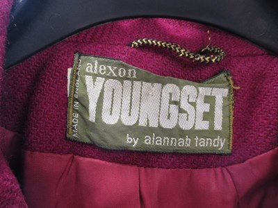 Lot 39 - A plum wool coat by Alexon Youngset by Alannah...