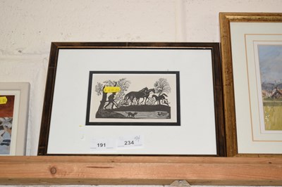 Lot 191 - After Frolich lithograph Spring, framed and...