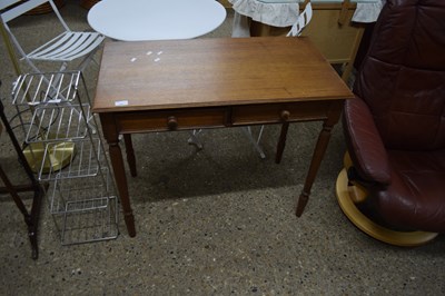 Lot 361 - 20TH CENTURY MAHOGANY TWO-DRAWER SIDE ON...