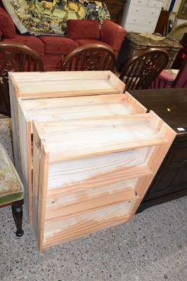 Lot 259 - Three modern bookcase cabinets
