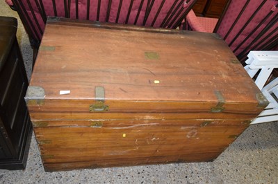 Lot 261 - A large military style camphor wood blanket...