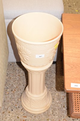 Lot 267 - A modern porcelain jardiniere and stand