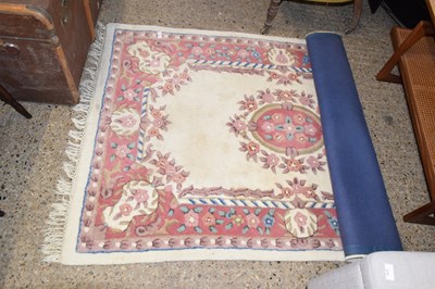 Lot 274 - Modern Chinese floral patterned rug with a...