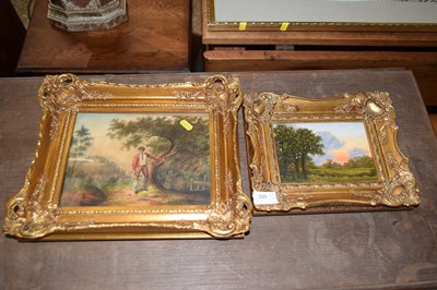 Lot 325 - C B Turner, small oil on canvas study of a...
