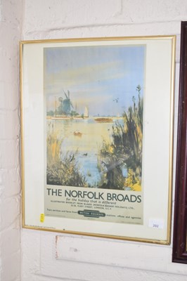 Lot 202 - Reproduction railway print The Norfolk Broads