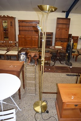 Lot 372 - MODERN FLOOR STANDING UPLIGHTER AND READING LAMP