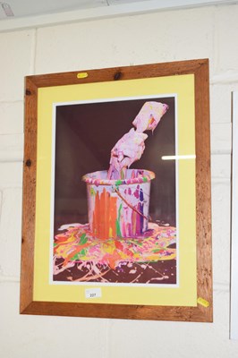 Lot 227 - Abstract print, Bucket of Paint