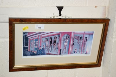Lot 230 - Brian Lewis coloured print Secret Looks