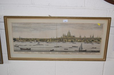 Lot 231 - A coloured engraving Prospect of the Thames
