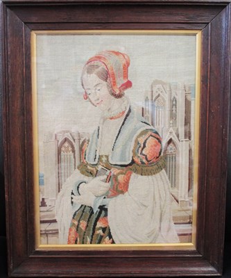 Lot 226 - A 19th century needlework picture, of a...