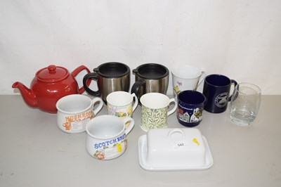 Lot 542 - Mixed Lot: Various assorted mugs, tea wares etc