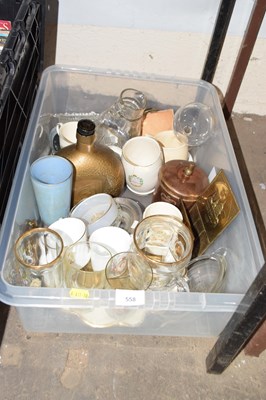 Lot 558 - A box of royal commemorative mugs, tankards...