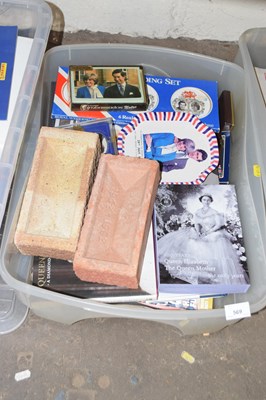 Lot 569 - One box of various royalty related books and...