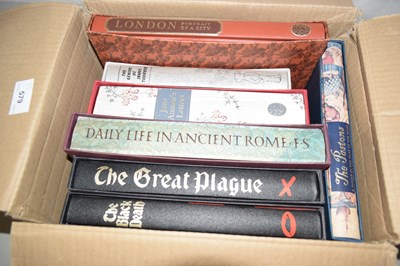 Lot 579 - One box of Folio Society books