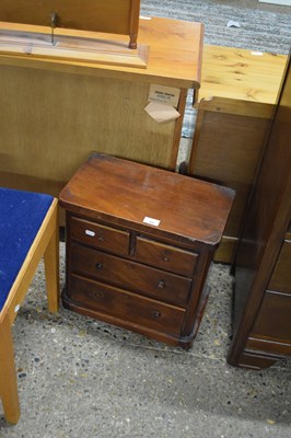 Lot 384 - VICTORIAN MAHOGANY FOUR DRAWER APPRENTICE...