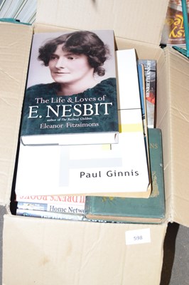 Lot 598 - One box of mixed books